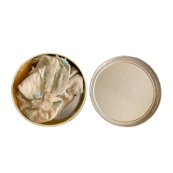 Vintage 1970s Advertising Tin Esquire Waterproof Dressing for Shoes Boots