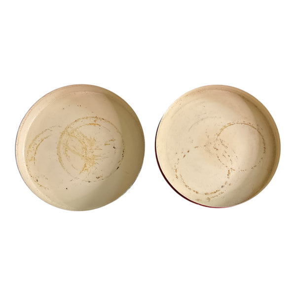 Vintage 1970s Advertising Tin Accurate Plastic Tape Empty Black and Red