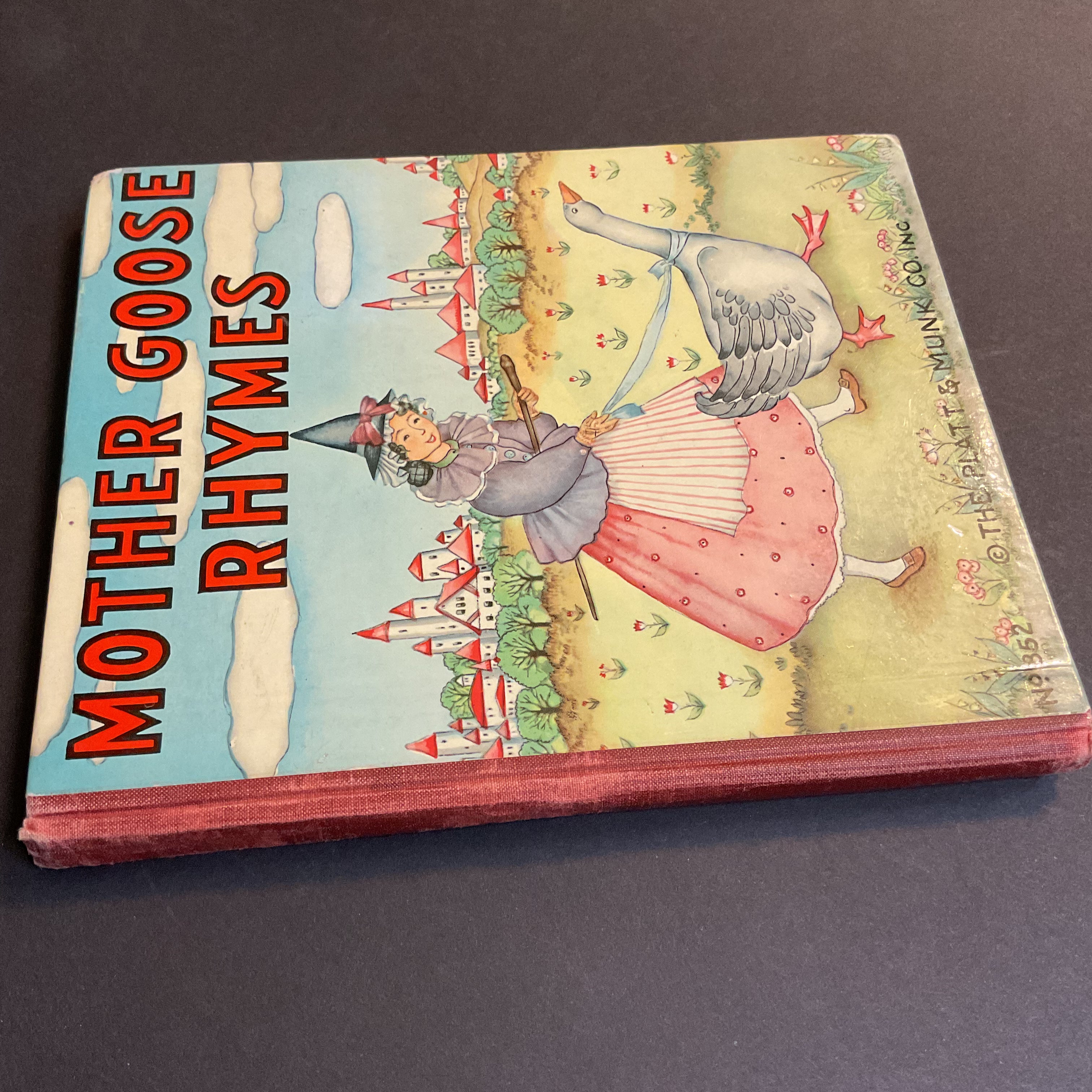 Mother Goose Rhymes Vintage 1939 Platt & Munk Childrens Book