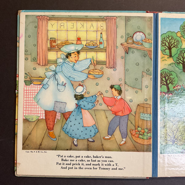 Mother Goose Rhymes Vintage 1939 Platt & Munk Childrens Book