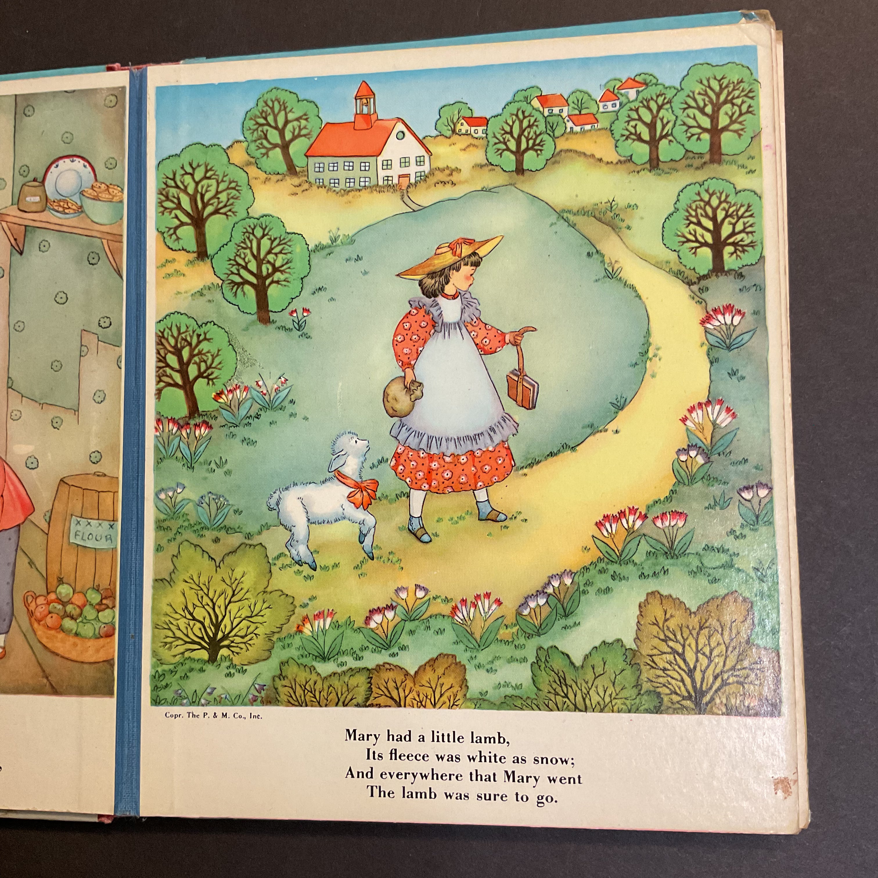 Mother Goose Rhymes Vintage 1939 Platt & Munk Childrens Book
