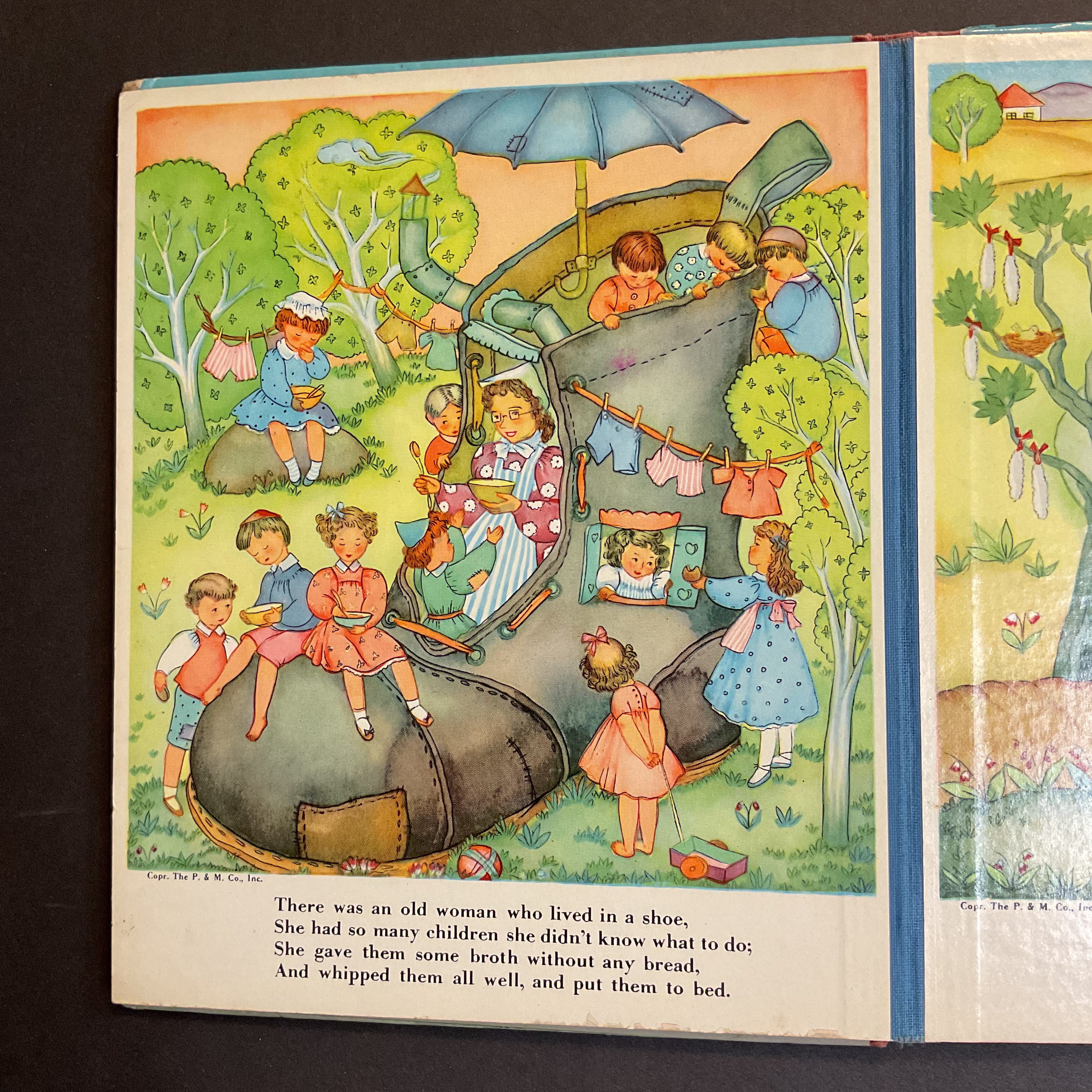 Mother Goose Rhymes Vintage 1939 Platt & Munk Childrens Book