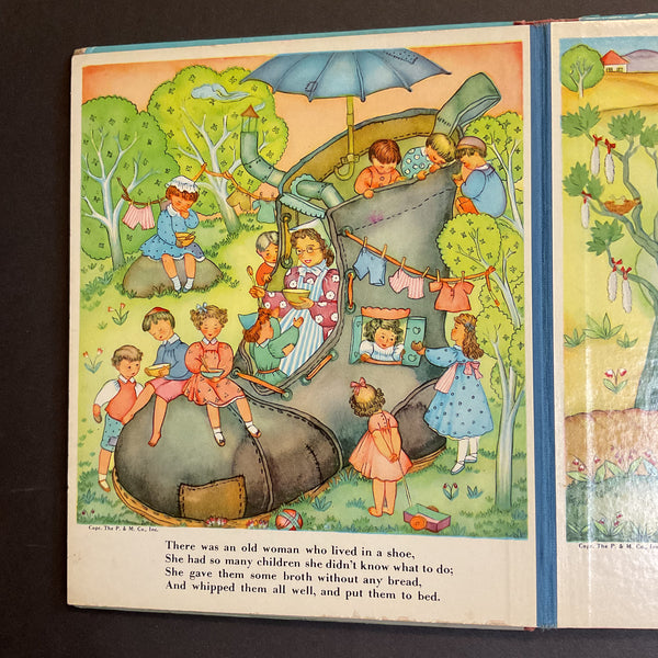 Mother Goose Rhymes Vintage 1939 Platt & Munk Childrens Book