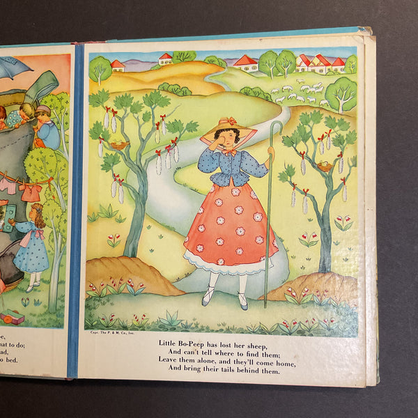 Mother Goose Rhymes Vintage 1939 Platt & Munk Childrens Book