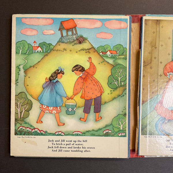 Mother Goose Rhymes Vintage 1939 Platt & Munk Childrens Book