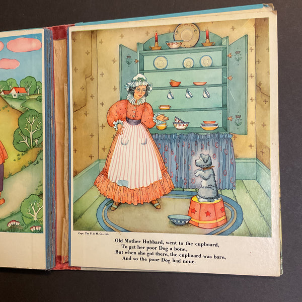 Mother Goose Rhymes Vintage 1939 Platt & Munk Childrens Book