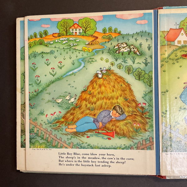 Mother Goose Rhymes Vintage 1939 Platt & Munk Childrens Book