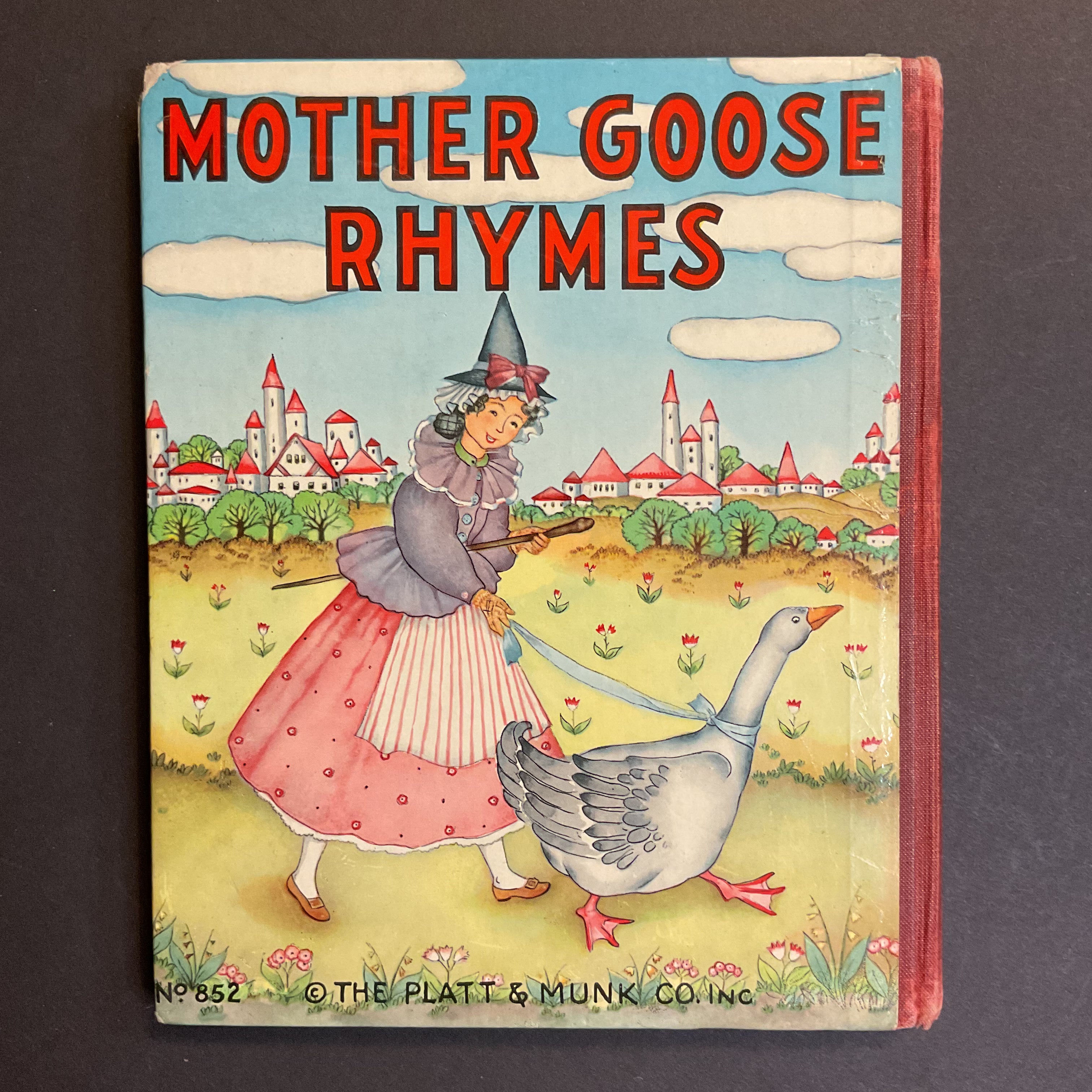 Mother Goose Rhymes Vintage 1939 Platt & Munk Childrens Book