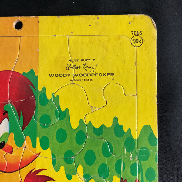 A Play Tray Inlaid Woody Woodpecker Puzzle for Children Vintage 1964 Saalfield
