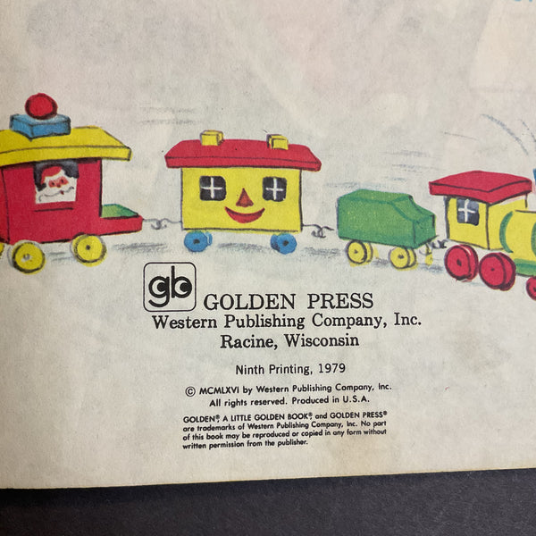 Santa’s Surprise Book Florence Sarah Winship Vintage 1979 Little Golden Book