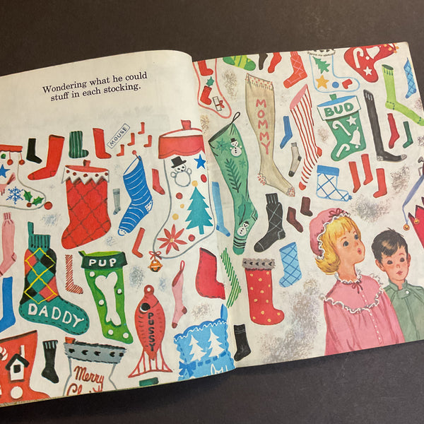 Santa’s Surprise Book Florence Sarah Winship Vintage 1979 Little Golden Book