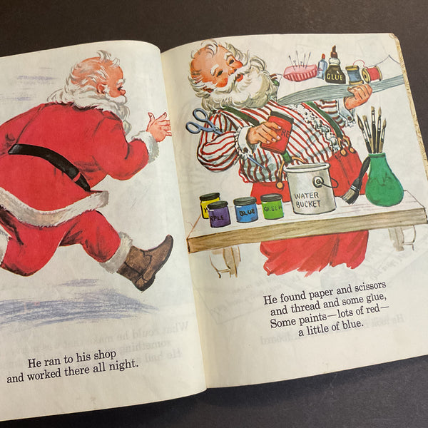 Santa’s Surprise Book Florence Sarah Winship Vintage 1979 Little Golden Book