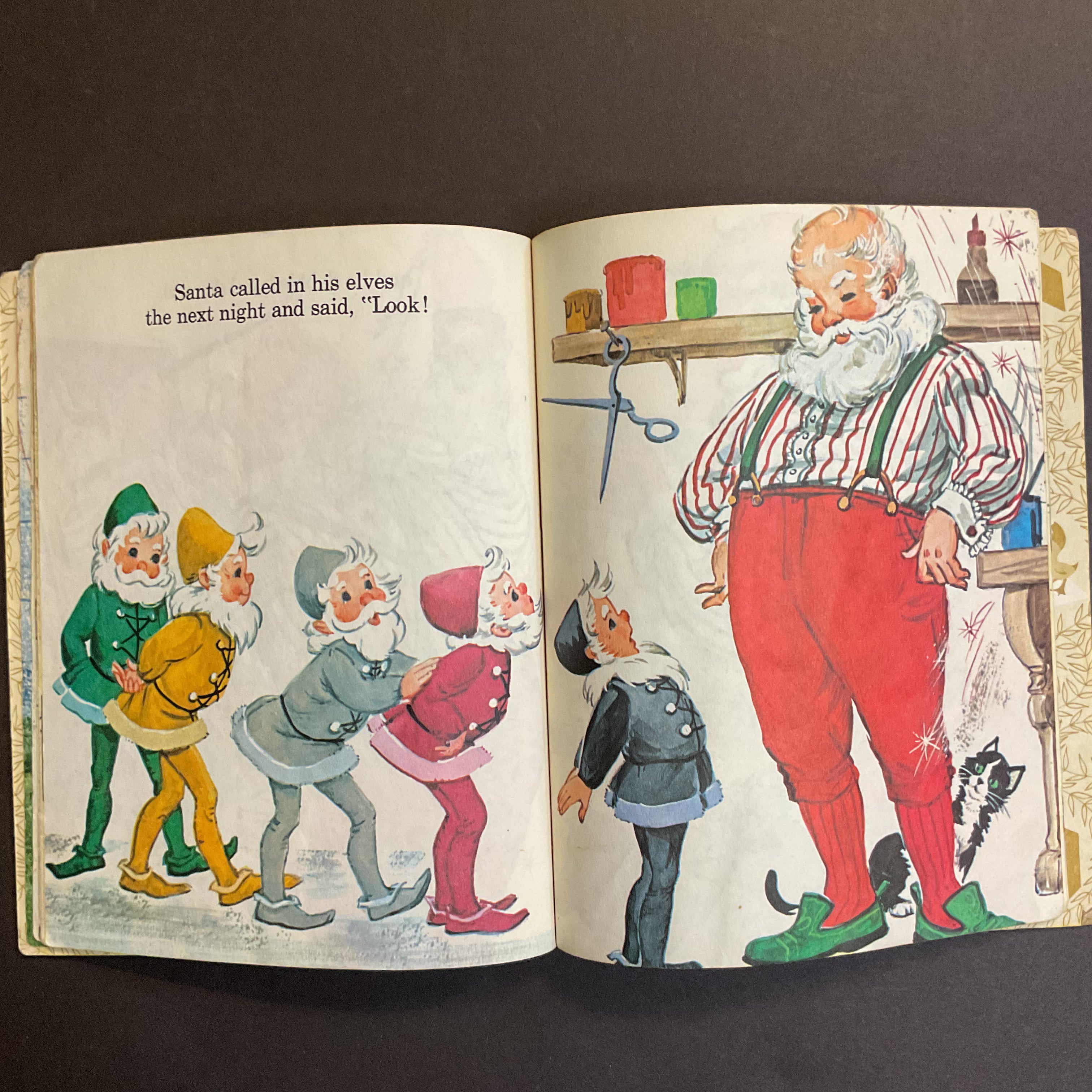 Santa’s Surprise Book Florence Sarah Winship Vintage 1979 Little Golden Book