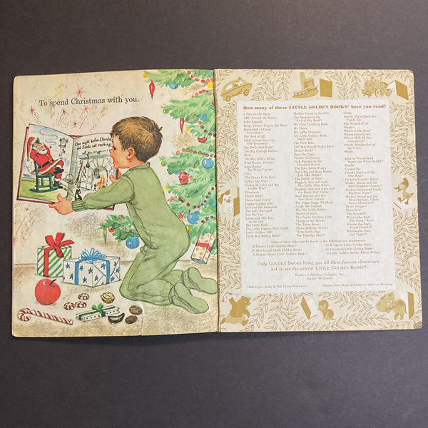 Santa’s Surprise Book Florence Sarah Winship Vintage 1979 Little Golden Book