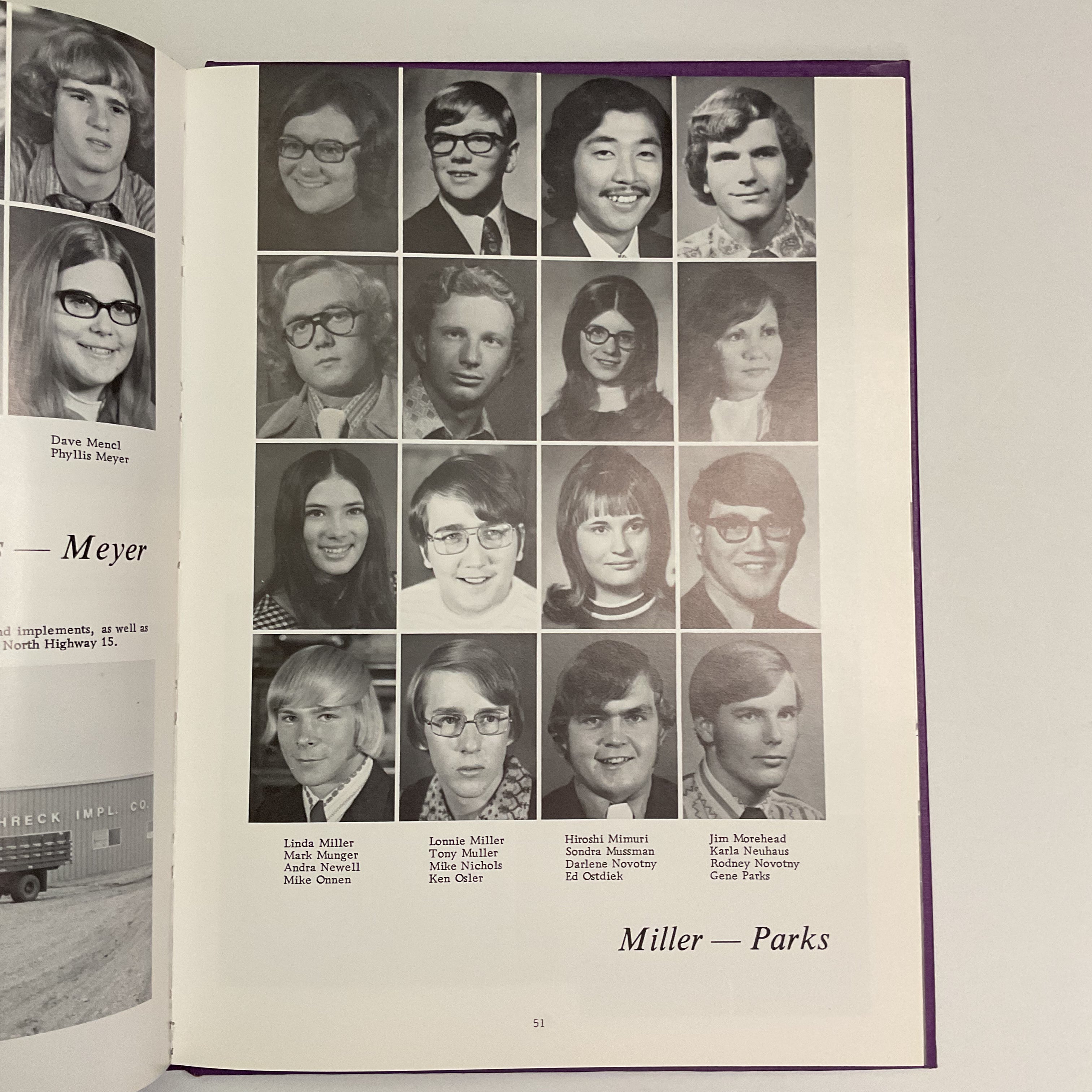 Vintage 1973 Fairbury Nebraska College Yearbook The Little Blue Photos History