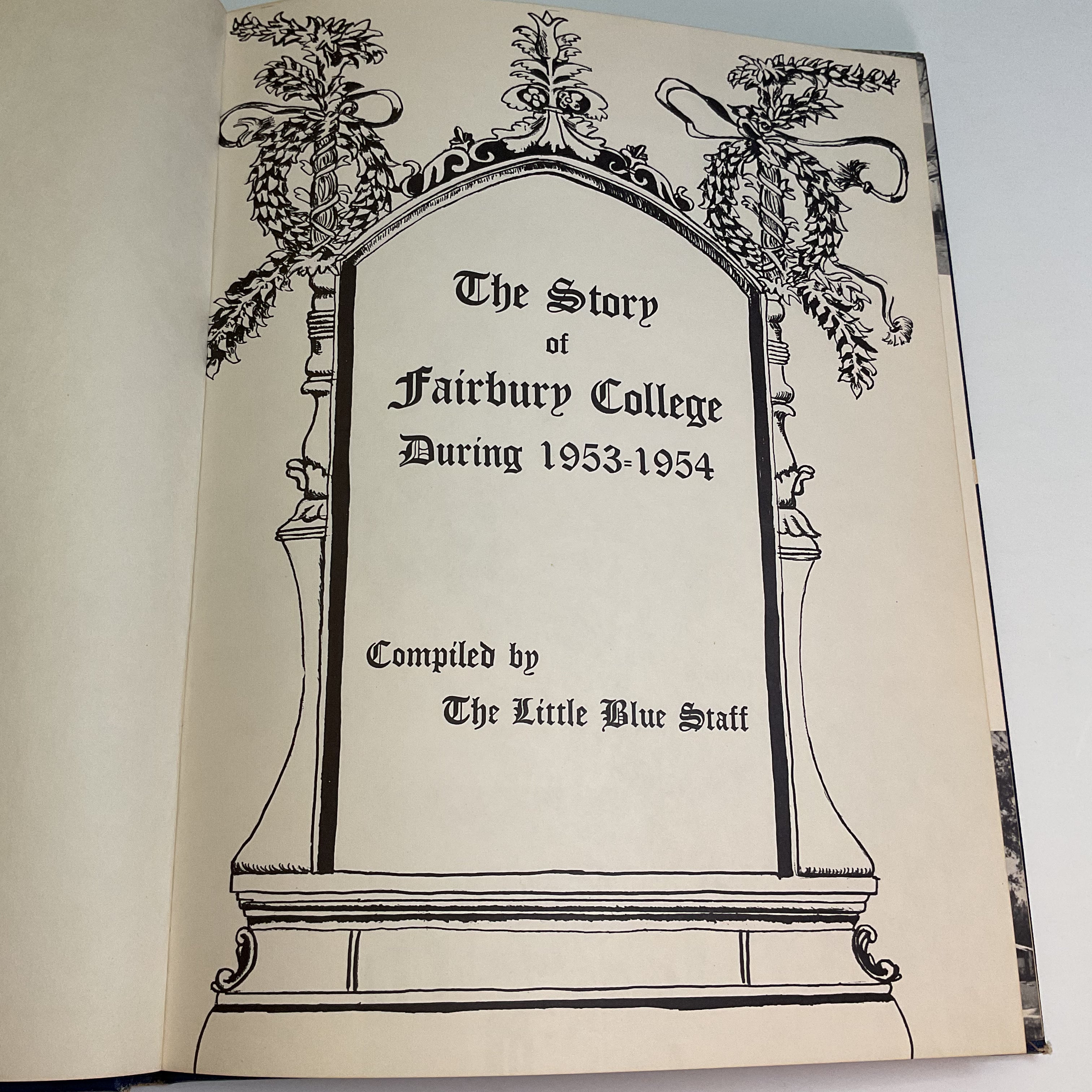 Vintage 1954 The Little Blue Fairbury Nebraska College Yearbook Photos History