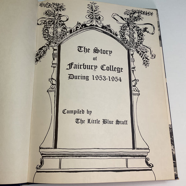 Vintage 1954 The Little Blue Fairbury Nebraska College Yearbook Photos History