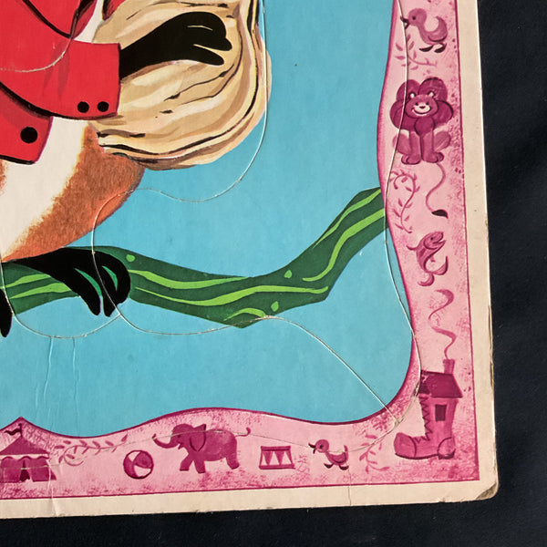 Vintage Fuzzy Wuzzy Squirrel 1967 Frame Tray Puzzle Whitman 4422