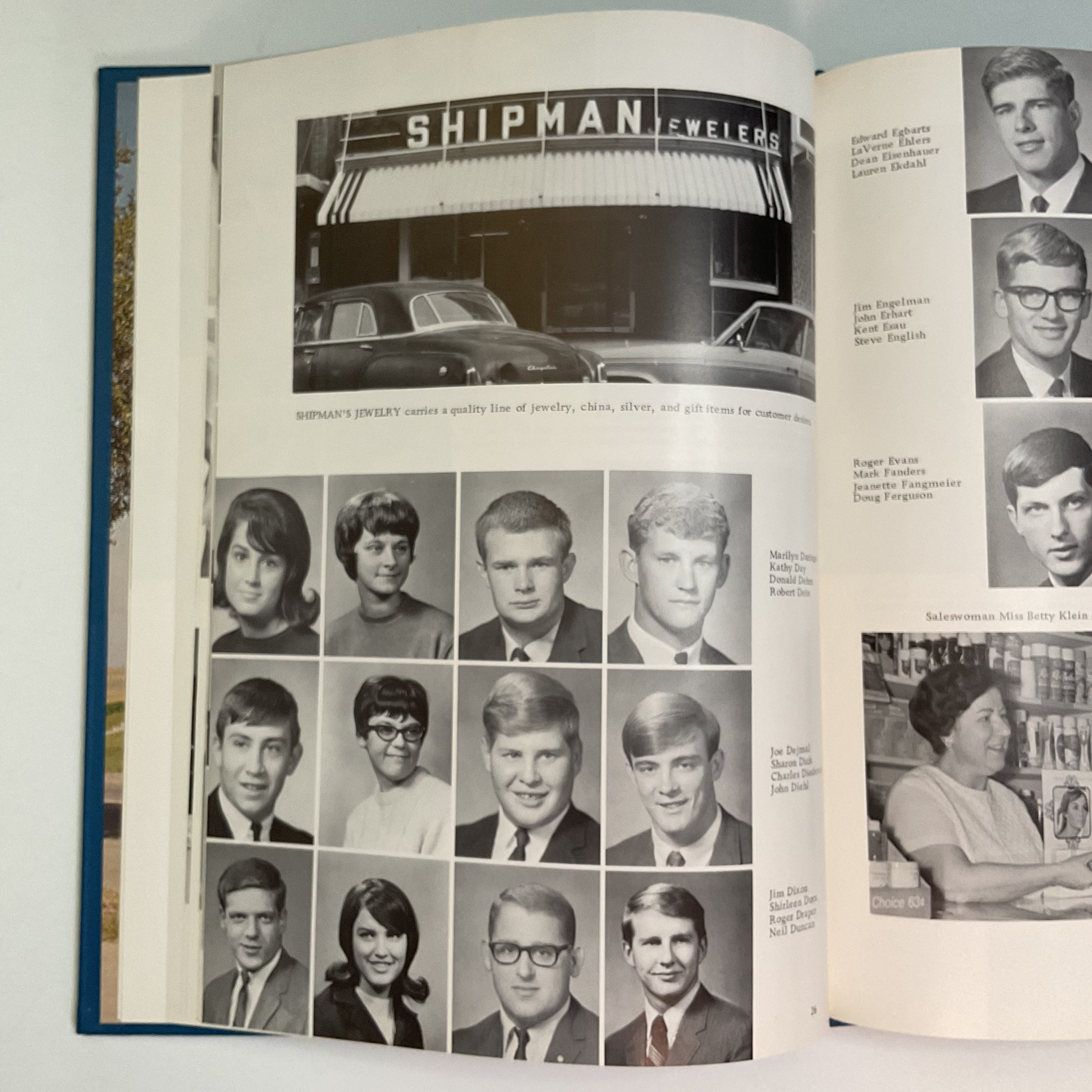 The Little Blue Vintage 1968 Fairbury Nebraska College Yearbook Photos History - Avid Vintage