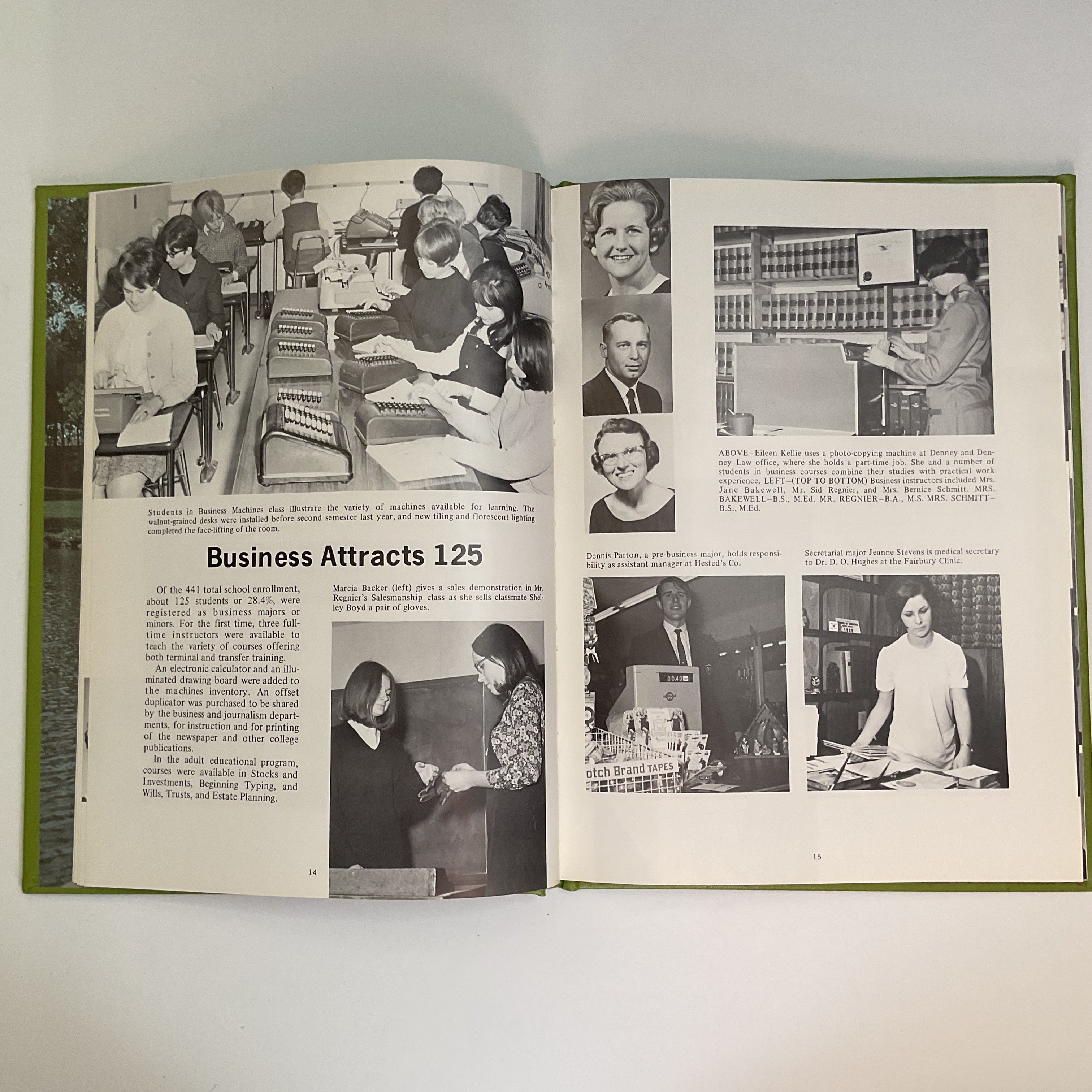 The Little Blue Vintage 1969 Fairbury Nebraska College Yearbook Photos History