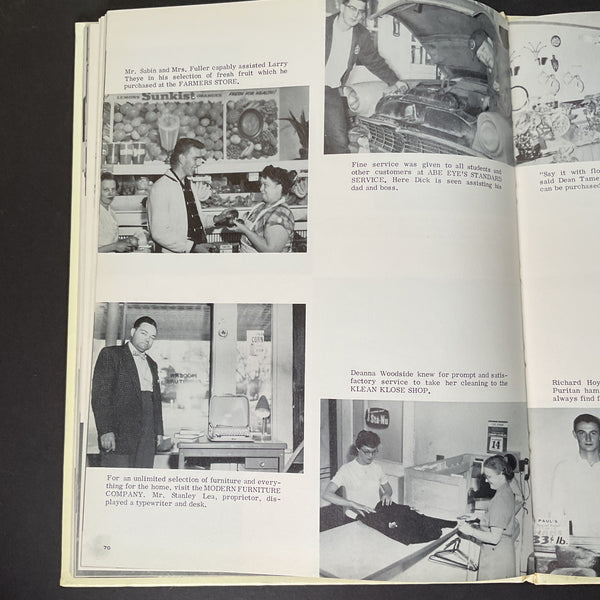 Vintage 1960 Fairbury Nebraska College Yearbook The Little Blue Photos History