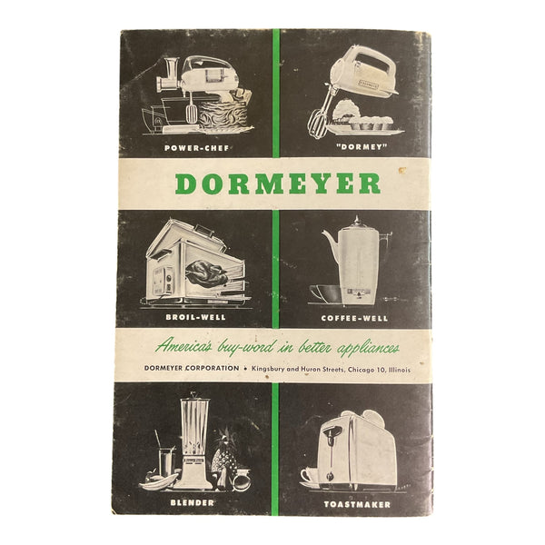 Vintage 1949 Dormeyer Power Chef Food Mixer Instruction Recipe Book