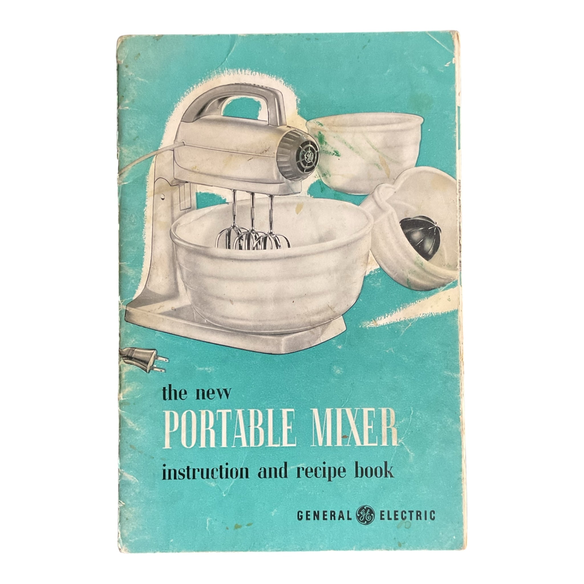Vintage 1950s General Electric Portable Mixer Instruction Recipe Book