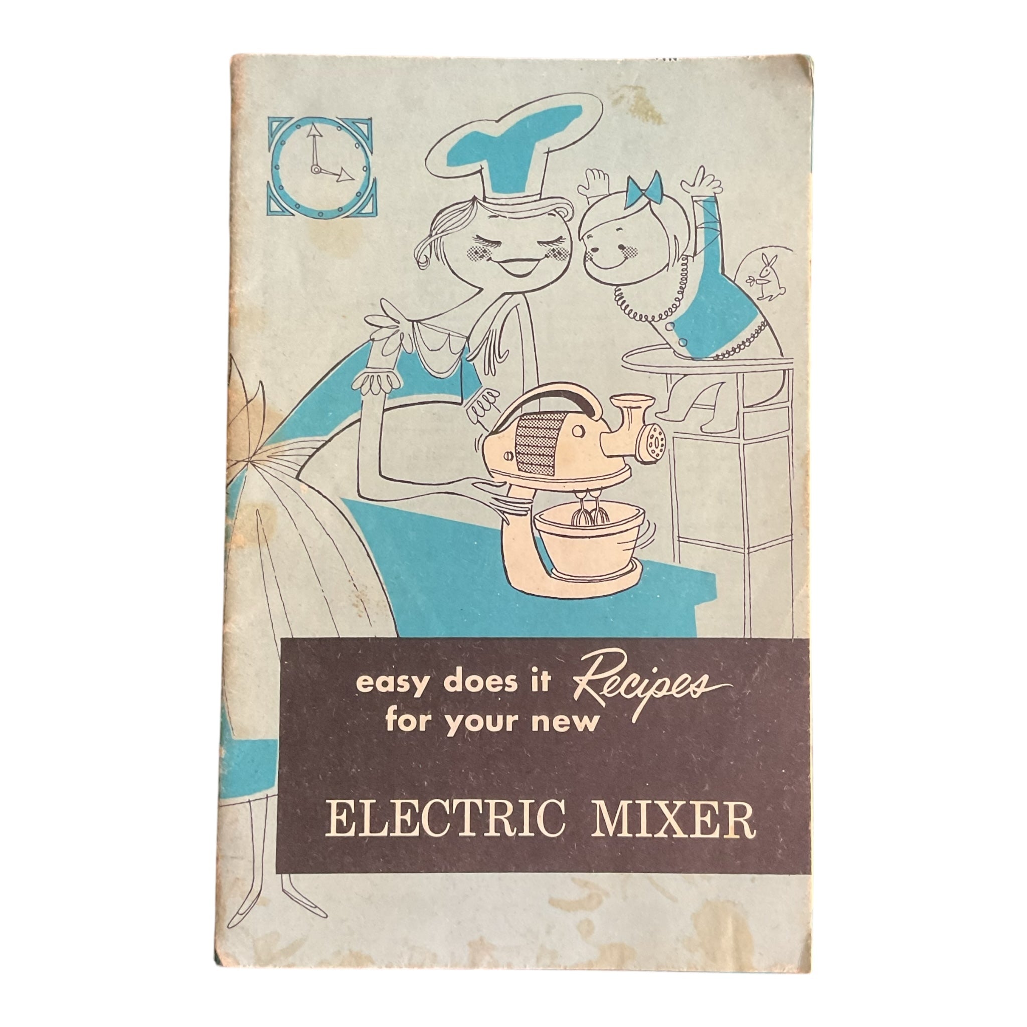 Vintage 1950s Electric Mixer Cookbook Recipe Instructions Book