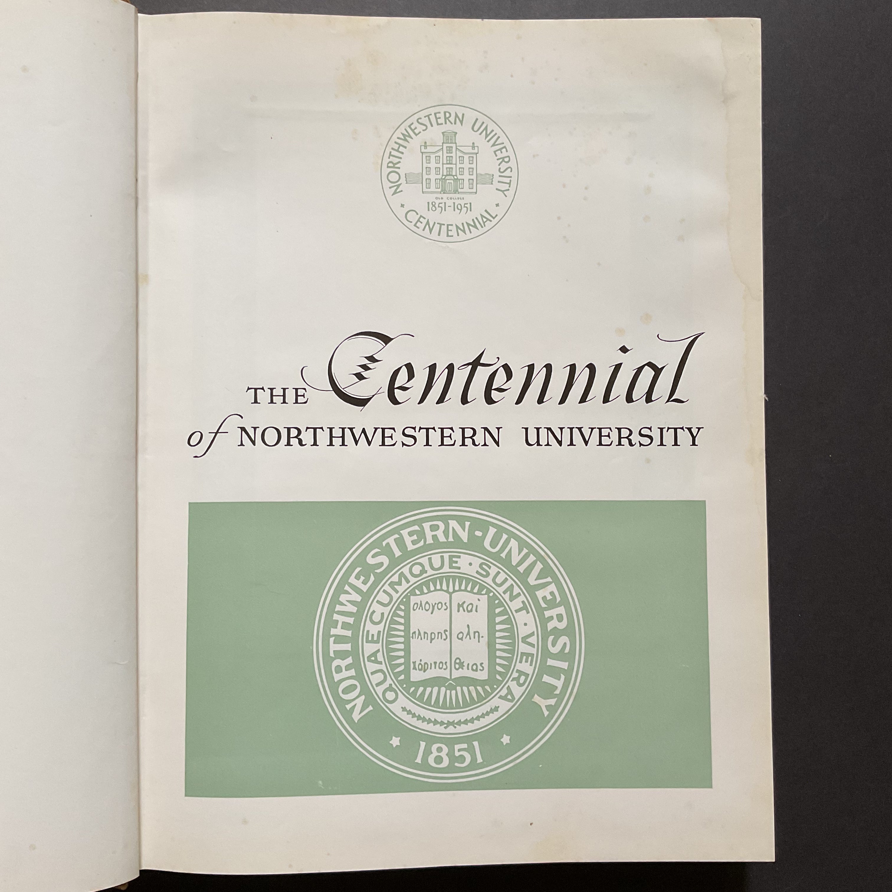 Syllabus Centennial Edition 1951 Northwestern University Yearbook