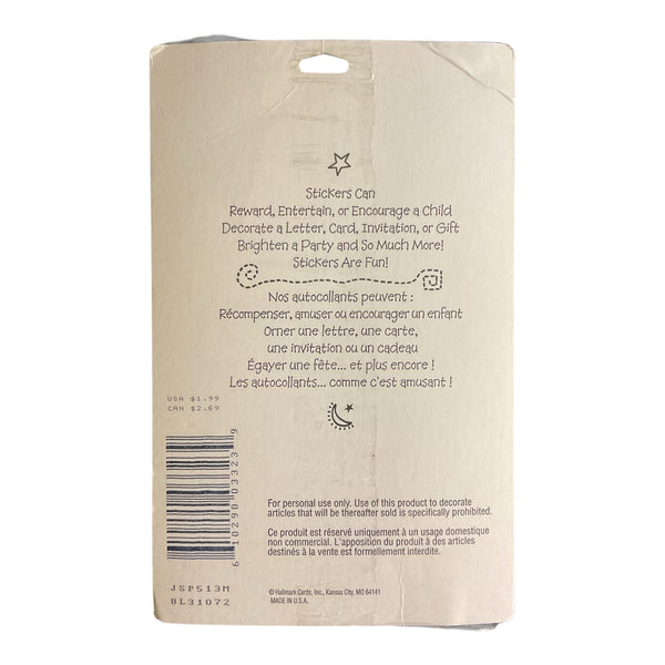 Vintage Angel Sparkle Glitter 1994 Hallmark Cards Sticker Sheets Sealed Package