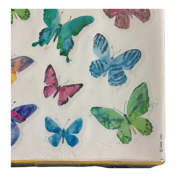 Vintage Hallmark Expressions Acid Free Butterflies Sticker Sheets Sealed Package