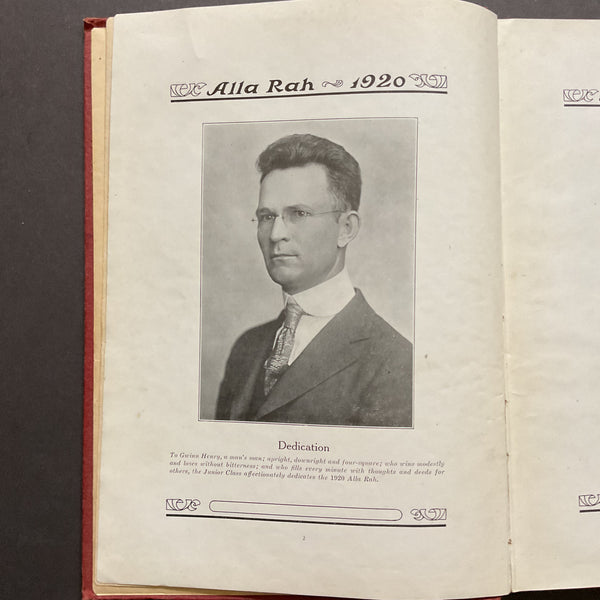 Alla Rah Vintage 1920 Emporia Kansas College Yearbook History