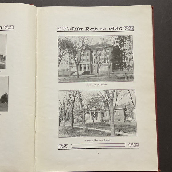 Alla Rah Vintage 1920 Emporia Kansas College Yearbook History