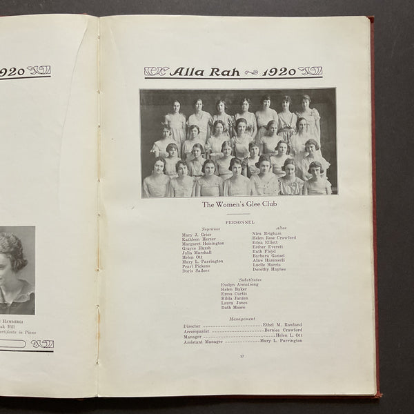 Alla Rah Vintage 1920 Emporia Kansas College Yearbook History
