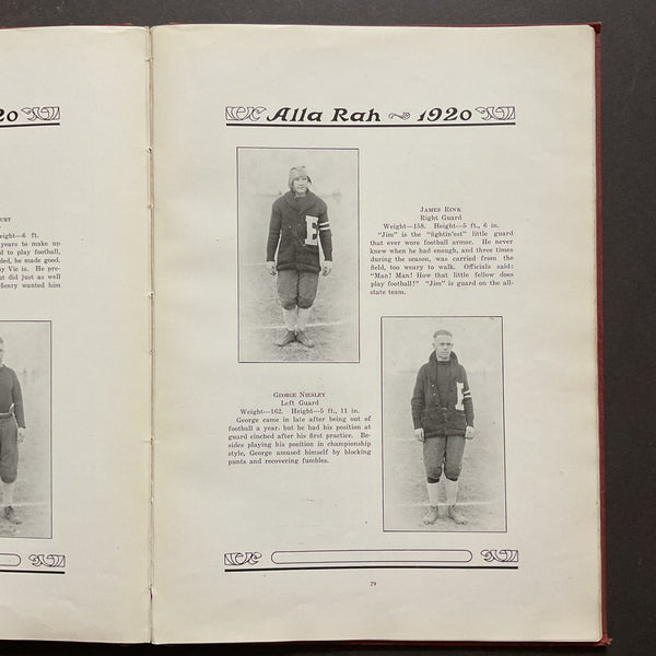 Alla Rah Vintage 1920 Emporia Kansas College Yearbook History