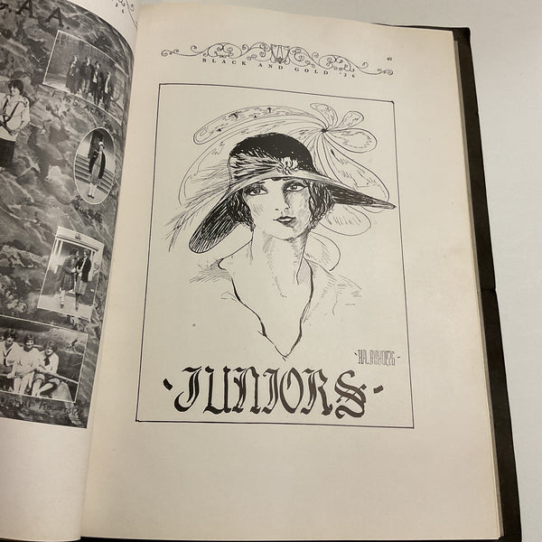 Vintage 1926 Fremont Nebraska Yearbook The Black and Gold