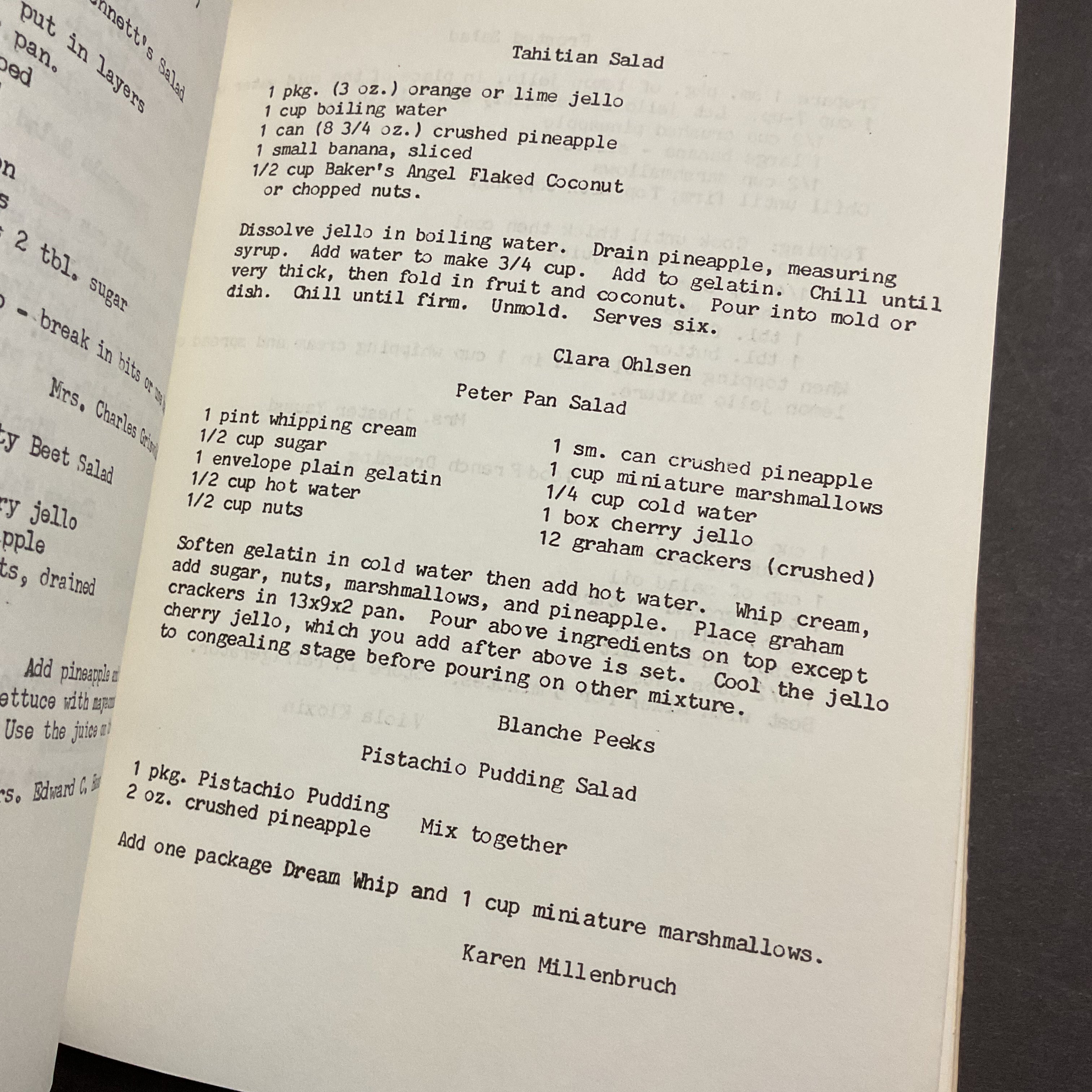 Women’s Guild 1980s Marysville Ks Cookbook Recipe Book