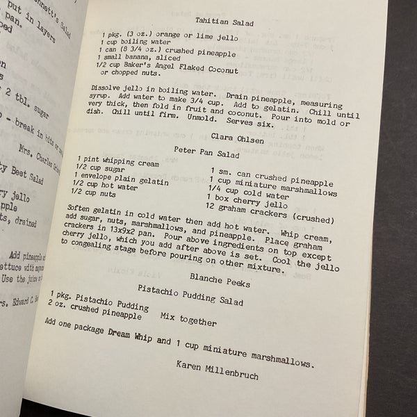 Women’s Guild 1980s Marysville Ks Cookbook Recipe Book