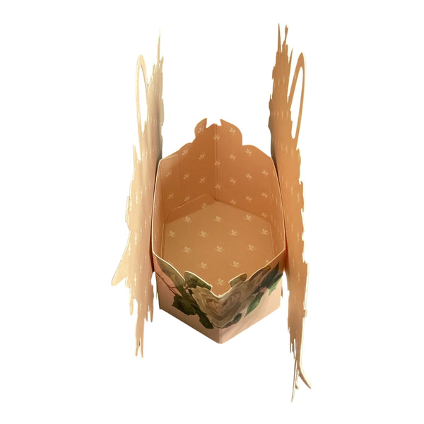 Vintage 1988 John Grossman Victorian Basket Box Flowers in a Basket