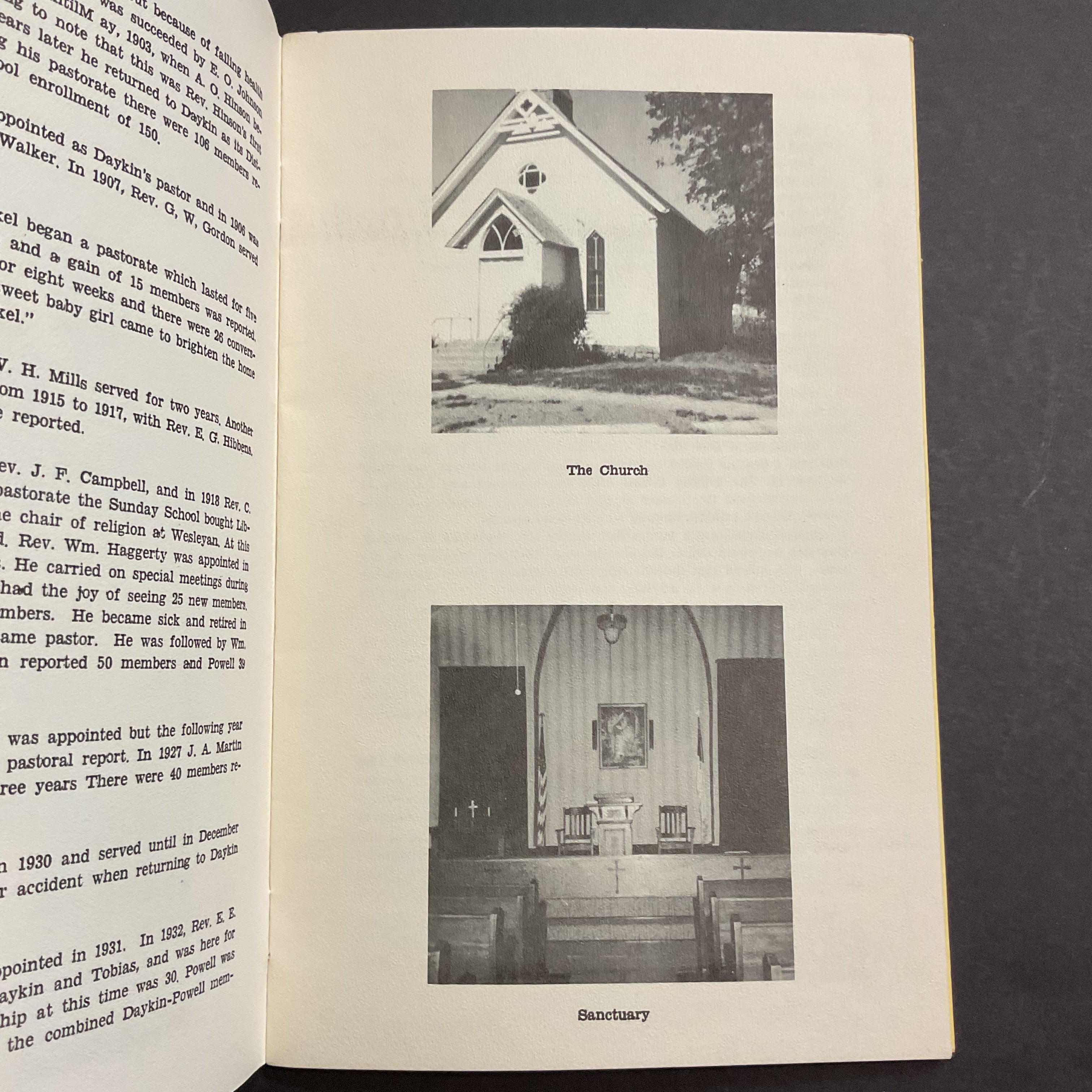 Vintage Daykin Nebraska 1963 Anniversary Booklet Methodist Church - Avid Vintage
