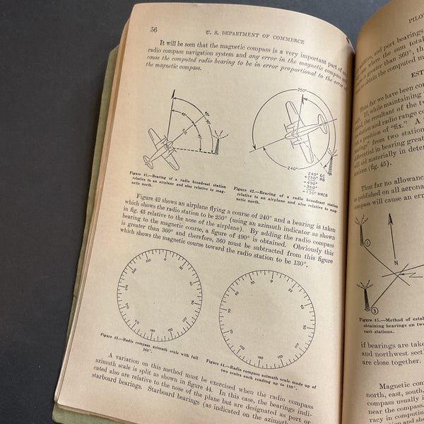 Vintage 1940 Pilot’s Radio Manual Book Reeder G Nichols