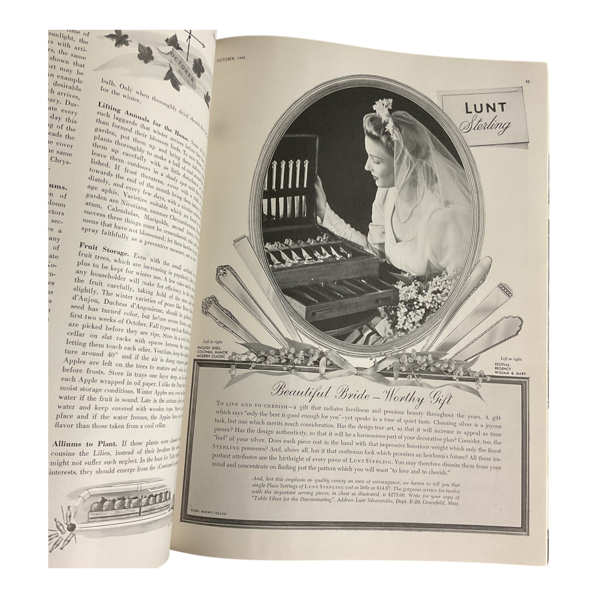 House Beautiful Magazine Combined with Home & Field October 1940