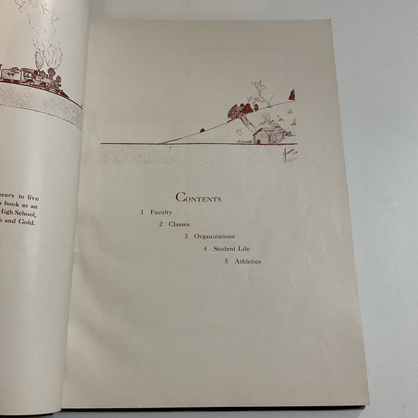 Vintage 1928 Fremont Nebraska Yearbook The Black and Gold