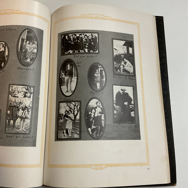 Vintage 1928 Fremont Nebraska Yearbook The Black and Gold