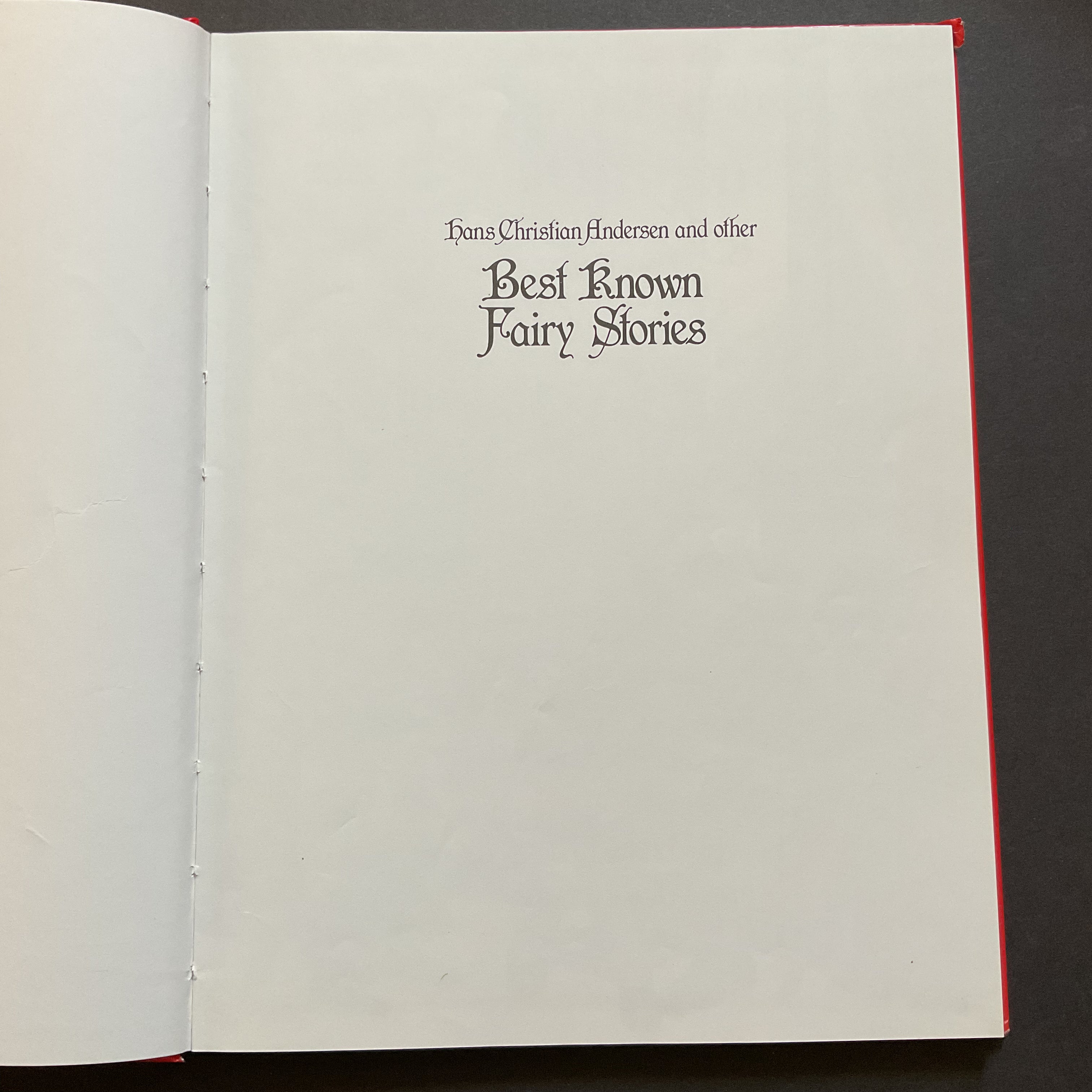 Hans Christian Andersen and other Best Known Fairy Stories 1983 Hardcover Book