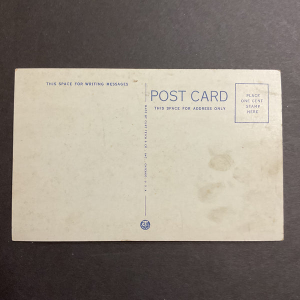 Vintage Town View Postcard Fairbury Nebraska Court House