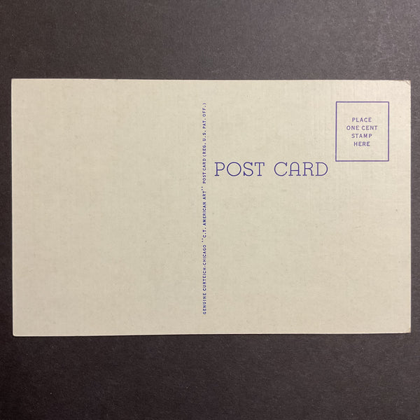 Vintage Town View Postcard Superior Nebraska First Methodist Church