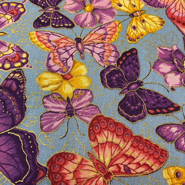 Cranston Print Works Butterfly Fabric 44 x 1 Yard VIP 2007