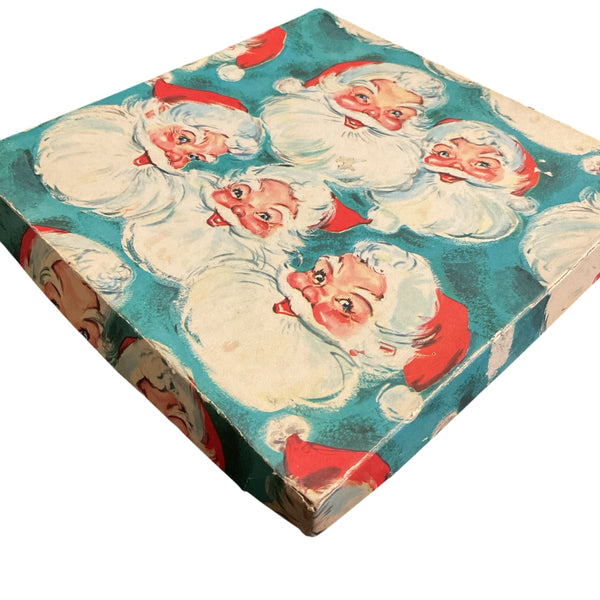 Vintage Christmas Santa Claus Gift Box