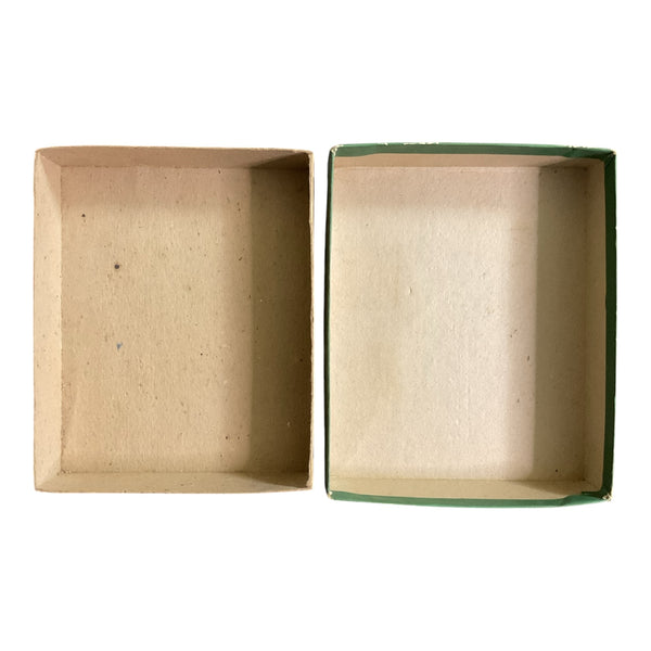 Vintage Christmas Card Box Lit Candle De Luxe